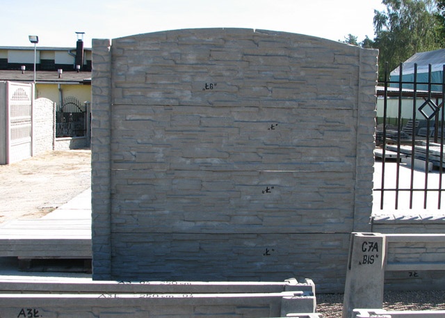 Wzór 12 - ogrodzenie betonowe